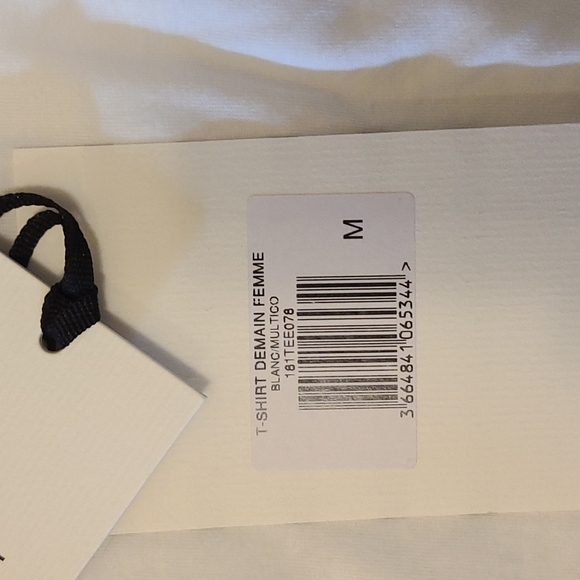 Nwt!Sezane Demain short-sleeved cotton t-shirt. - Picture 7 of 11